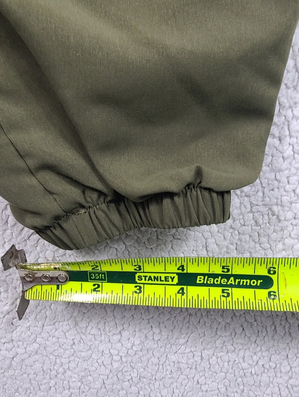 SHEIN Olive Green Cargo Jogger Pants Utility‎ Pockets M 6 Ankle Cuffs - Picture 7 of 15